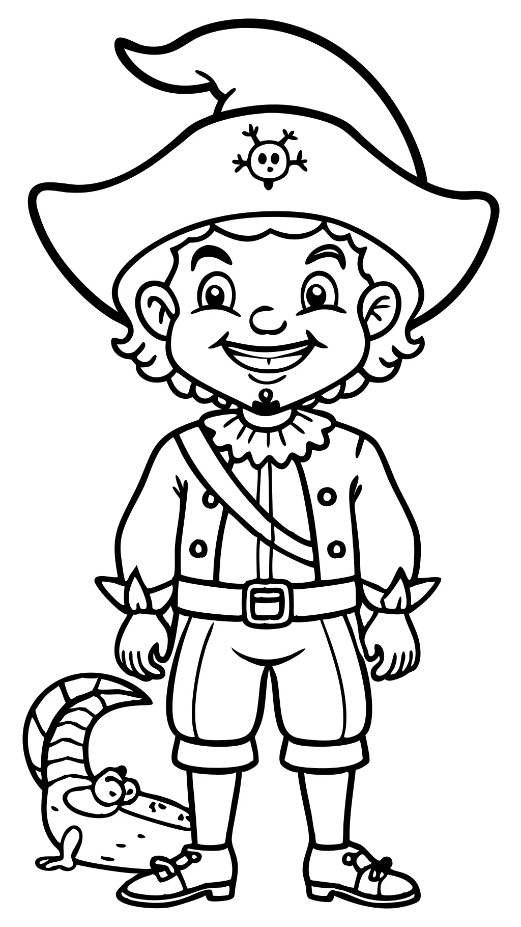 captain hook coloring pages